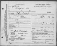 US, Texas Death Certificates, 1890-1976 - Page 1