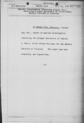 Old German Files, 1909-21 > Special Investigation Concerning Alleged Misconduct of U. S. Attorney Karch (#8000-8108)