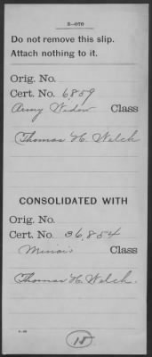 Thumbnail for Company [Blank] > Welch, Thomas H (WC6859)