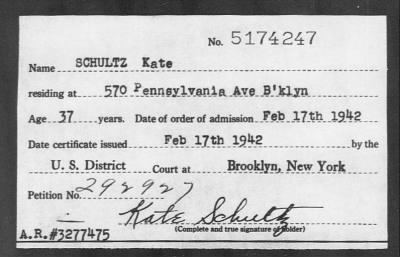 Thumbnail for 1942 > SCHULTZ Kate