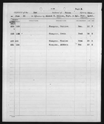 Ponca, Tonkawa, Kansa, Kaw > 1913 - 1919