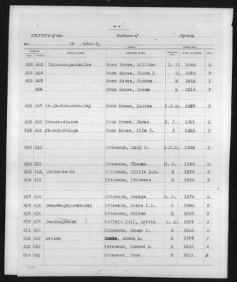 Ponca, Tonkawa, Kansa, Kaw > 1913 - 1919