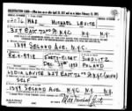 Thumbnail for 1942 WW2 draft registration