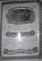 Thumbnail for Marriage page of Abram and Varila Simpson Family Bible