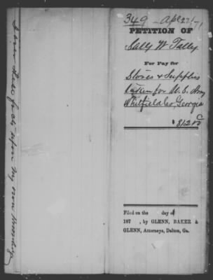 Thumbnail for Whitfield > Sally W. Tally (349)