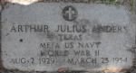 Thumbnail for Arthur Julius Anders Headstone