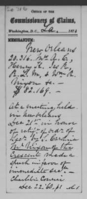 Orleans > A. C. Nixon and R. L. M. Nixon and James R. Nixon and Henry K. Nixon and Wm. R. Nixon and James W (20316)