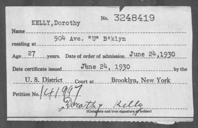 Thumbnail for 1930 > KELLY, Dorothy