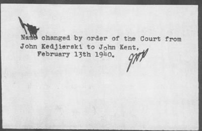 Thumbnail for 1940 > KENT John (John Kedjierski)