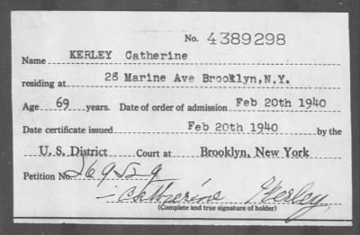 Thumbnail for 1940 > KERLEY Catherine