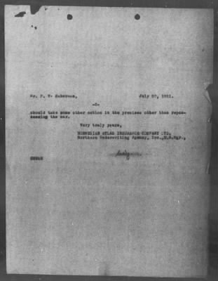 Bureau Section Files, 1909-21 > Violation Of The National Motor Vehicle Theft Act (#26832)