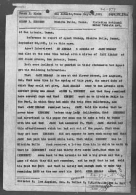 Bureau Section Files, 1909-21 > VIOLATION NATIONAL MOTOR VEHICLE THEFT ACT (#26879)