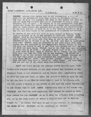 Bureau Section Files, 1909-21 > VIOLATION NATIONAL MOTOR VEHICLE THEFT ACT (#26879)