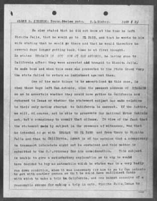 Bureau Section Files, 1909-21 > VIOLATION NATIONAL MOTOR VEHICLE THEFT ACT (#26879)