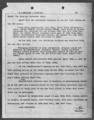 Bureau Section Files, 1909-21 > Violation Nat'l Motor Vehicle Theft Act (#26881)