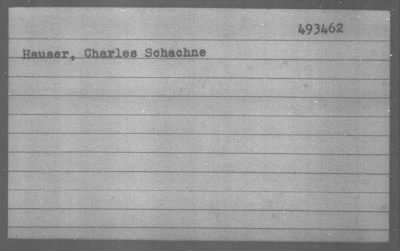 Thumbnail for Hauser > Hauser, Charles Schachne