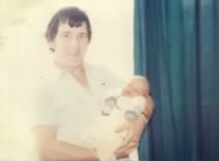 Thumbnail for Dad with me on the day I was born