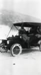 Thumbnail for Thad (Front Seat), Ethel Arnold and Florence Lewis in Back, Reu Taking Picture - 1911