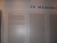 Names of the people who perished in 911 attack.