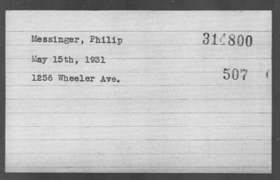 Thumbnail for Messinger > Messinger, Philip