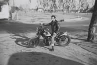 Thumbnail for Alfonso Rangel on his brother Louis motocycle in Ontario Ca