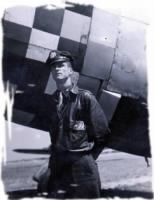 Thumbnail for Lt. Levi Wayne Smith with his Thunderbolt, P-47