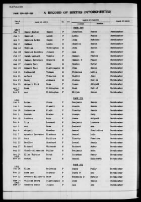 Thumbnail for Dorchester > Births,Marriages,Deaths 1631-1844