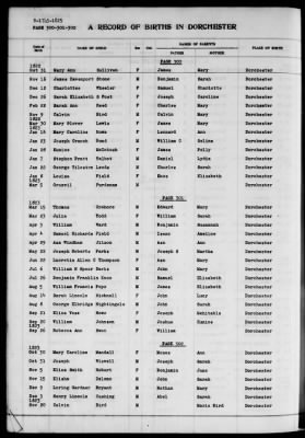 Thumbnail for Dorchester > Births,Marriages,Deaths 1631-1844