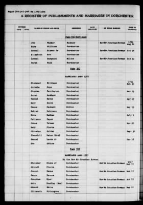 Thumbnail for Dorchester > Births,Marriages,Deaths 1631-1844