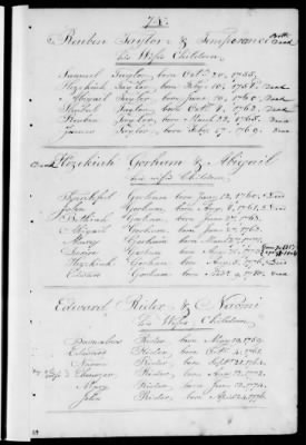 Thumbnail for Yarmouth > Births, Marriages, Deaths By Families 1665-1860