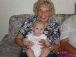 Thumbnail for Lois Steele holding great-grandson, Julian Lish. Mother's Day 2006