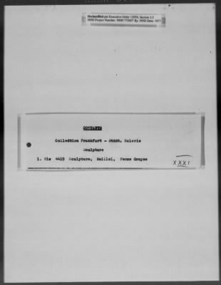 Thumbnail for Cultural Object Movement And Control Records > Out-Shipment 3 (May 17, 1946)