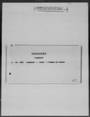 Thumbnail for Cultural Object Movement And Control Records > Out-Shipment 3 (May 17, 1946)