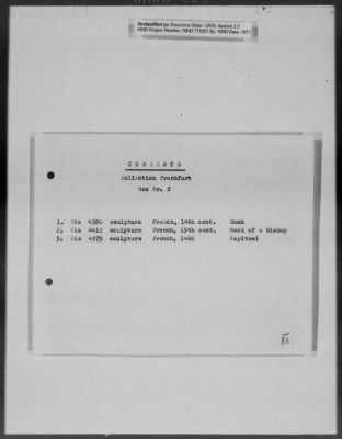 Thumbnail for Cultural Object Movement And Control Records > Out-Shipment 3 (May 17, 1946)