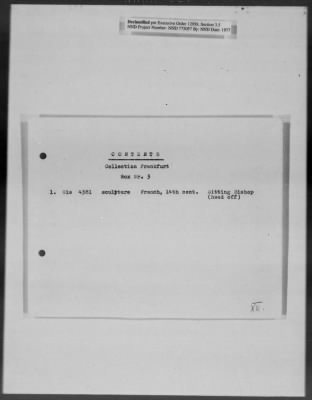 Thumbnail for Cultural Object Movement And Control Records > Out-Shipment 3 (May 17, 1946)