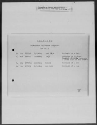 Cultural Object Movement And Control Records > Out-Shipment 3 (May 17, 1946)