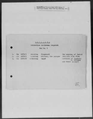 Cultural Object Movement And Control Records > Out-Shipment 3 (May 17, 1946)