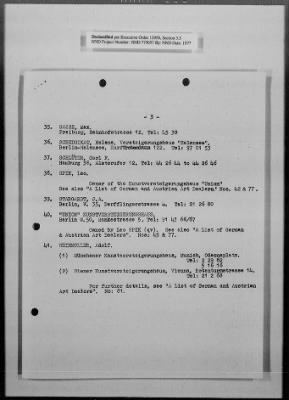 Administrative Records > Intelligence: German Disposal Of Works Of Art; Vaucher Commission Lists,July 16,1945