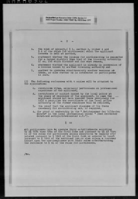 Administrative Records > Art Dealers' Licensing: Directive Of December 6, 1946