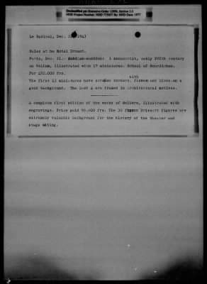 General Records > Roberts Commission Press Clippings, July 1943-December 1944