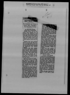 Thumbnail for General Records > Roberts Commission Press Clippings, July 1943-December 1944