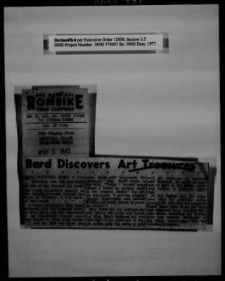 General Records > Roberts Commission Press Clippings, May 1945