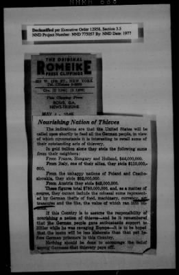 General Records > Roberts Commission Press Clippings, May 1945