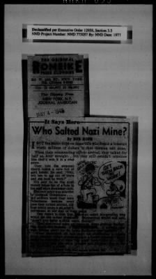 Thumbnail for General Records > Roberts Commission Press Clippings, May 1945