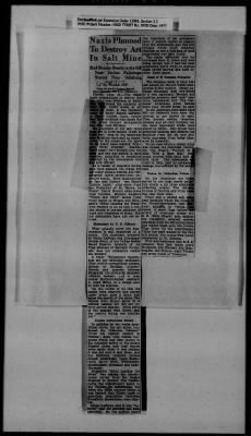 Thumbnail for General Records > Roberts Commission Press Clippings, June 1945-July 1945