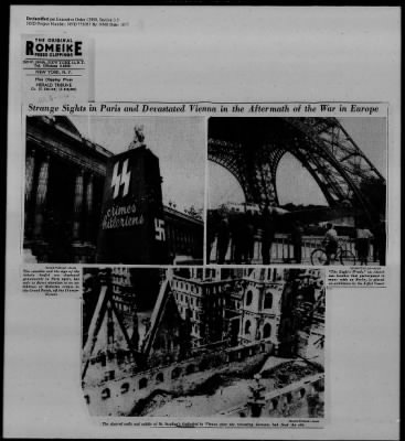 Thumbnail for General Records > Roberts Commission Press Clippings, June 1945-July 1945