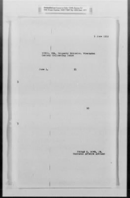 Administrative Records > Personnel: Administration, January 1949-June 1951