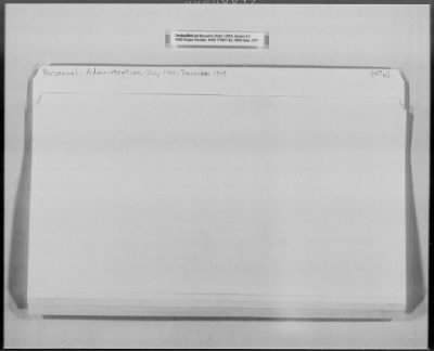 Thumbnail for Administrative Records > Personnel: Administration, July 1945-December 1948