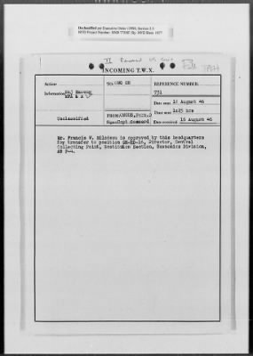 Thumbnail for Administrative Records > Personnel: Administration, July 1945-December 1948