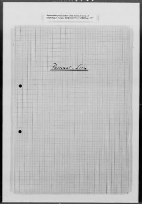 Thumbnail for Administrative Records > Personnel: Administration, July 1945-December 1948